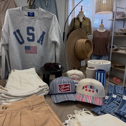 Patriotic Boutique Clothing for Women | USA Sweatshirts, Hats & Summer Style