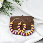 Purple and Gold Game Day Earrings
