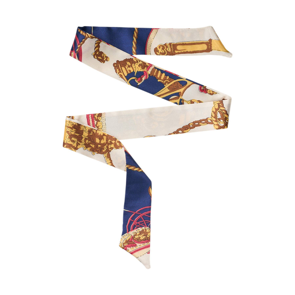 Silky Printed Twilly Bag Scarf