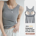 Ribbed Built-In Bra Tank