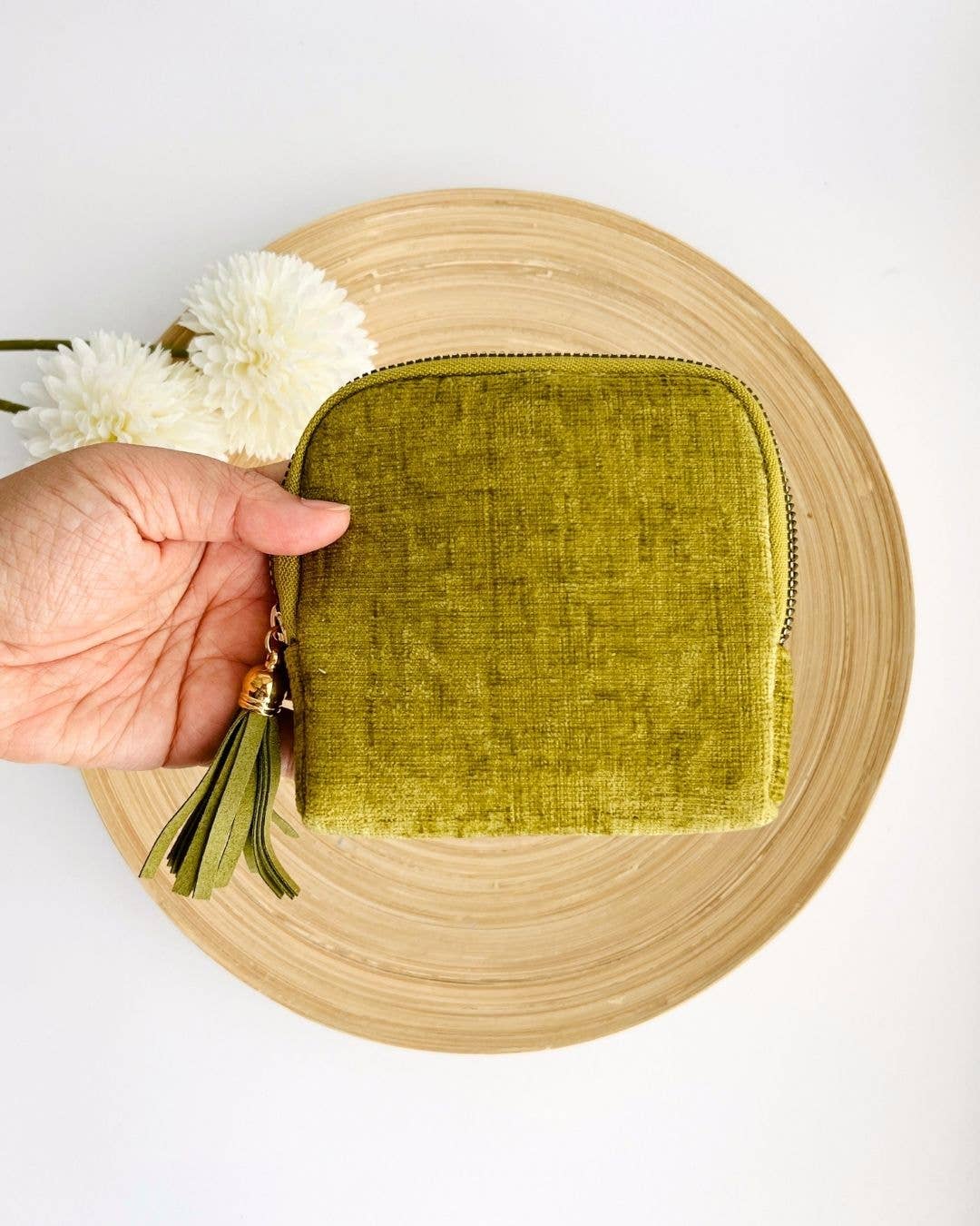 Velvet Jewelry Travel Pouch