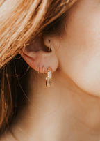 Flora Hoops | 14kt Gold Fill + Sterling Silver