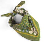 Josephine Cotton Bandana – Green & Lilac