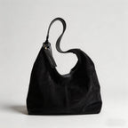 Vintage Suede Hobo Shoulder Bag