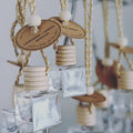 Scented Car Diffuser - Sea Salt + Linen .20 oz Glass Bottle
