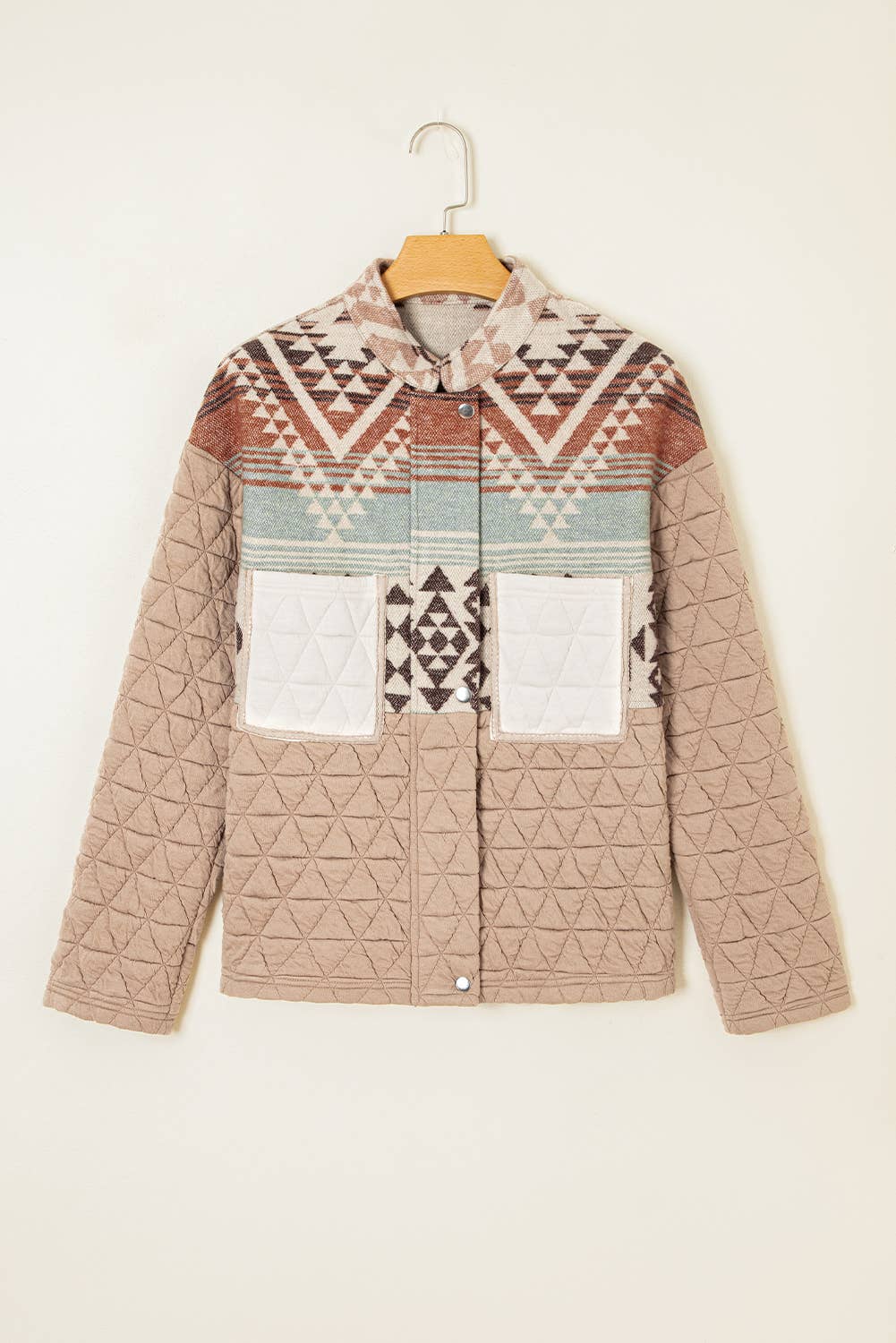 Western Aztec Quilted Patchwork Jacket
