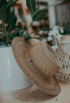 Sadie Palm Straw Rancher Hat – Wide Brim