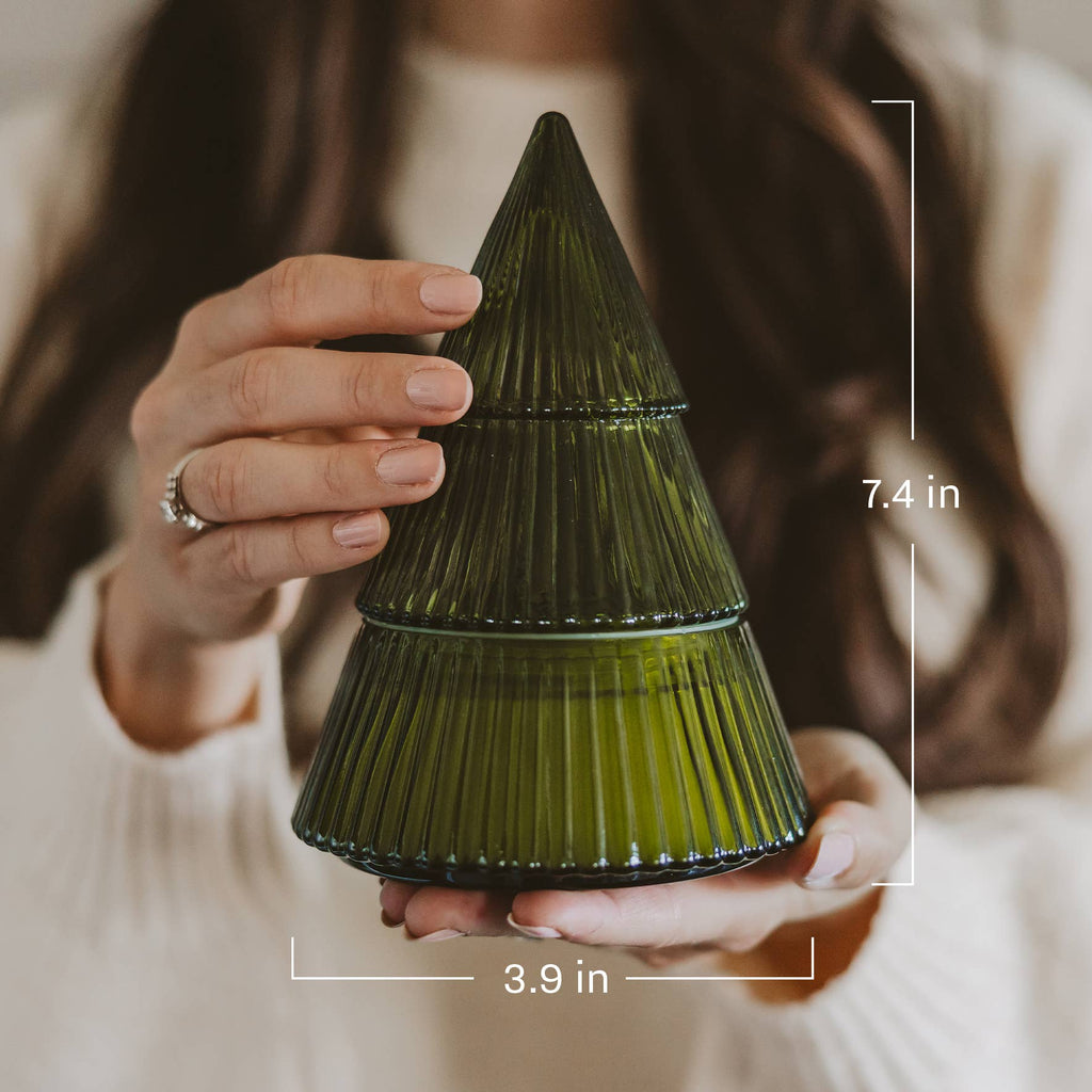 *NEW* Fraser Fir Soy Candle - 8.5 oz Glass Tree Jar