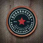 Green Bay Leather Coaster