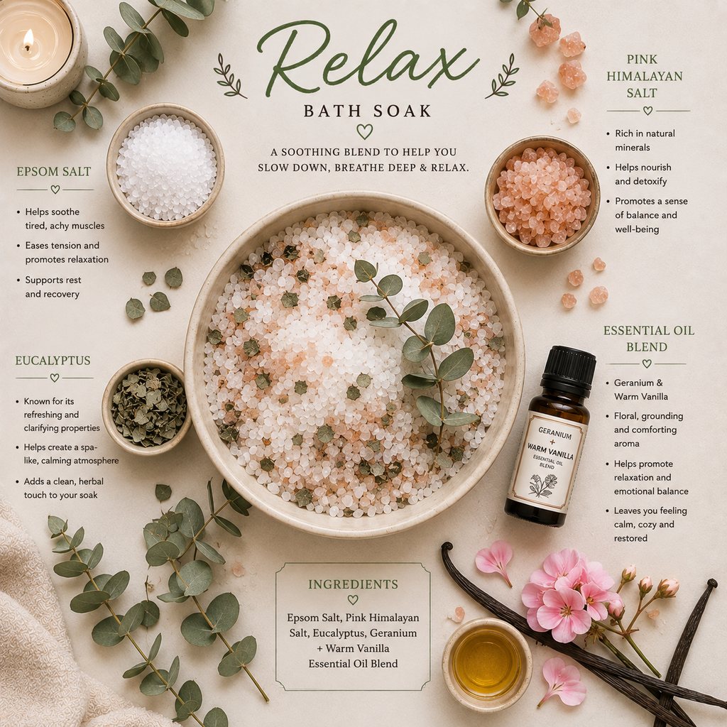 Relax Botanical Bath Soak – 6.5 oz