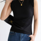 Cotton Round Neck Tank Top