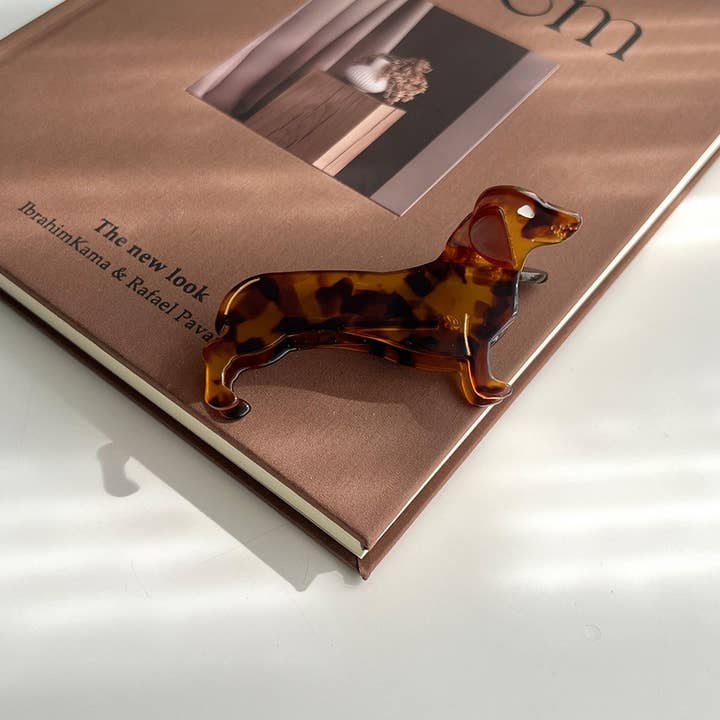 Dachshund Dog Acetate Hair Claw Clip - Cute Dog Hair Accessory