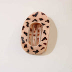 Matte Oval Claw Clip - Tortoise