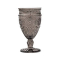 Vintage Style Pressed Glass Wine Goblet