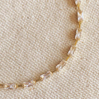 18k Gold Filled Sideways Baguette Tennis Bracelet