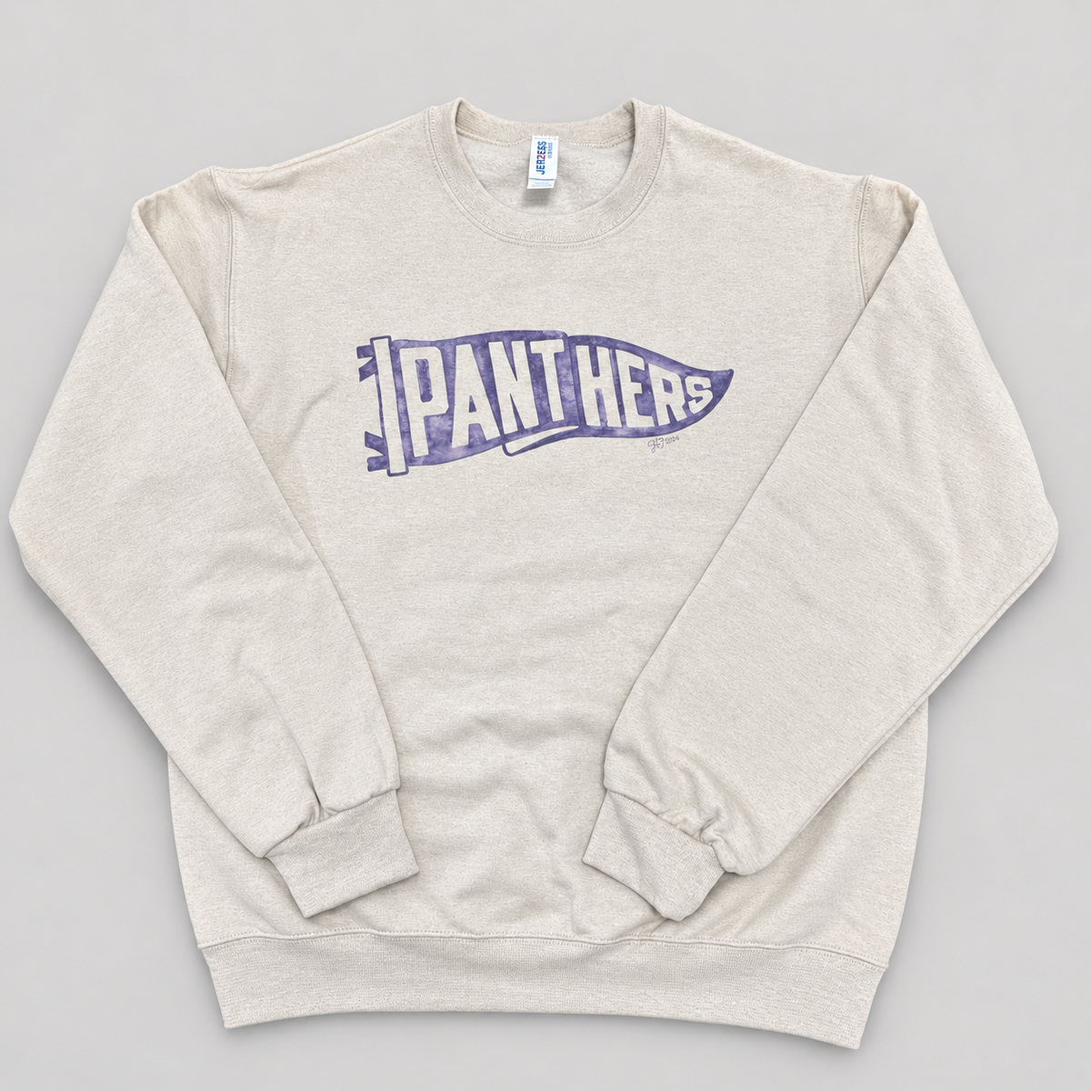 Panthers Pennant Crewneck Sweatshirt & Tee