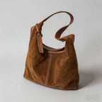 Vintage Suede Hobo Shoulder Bag