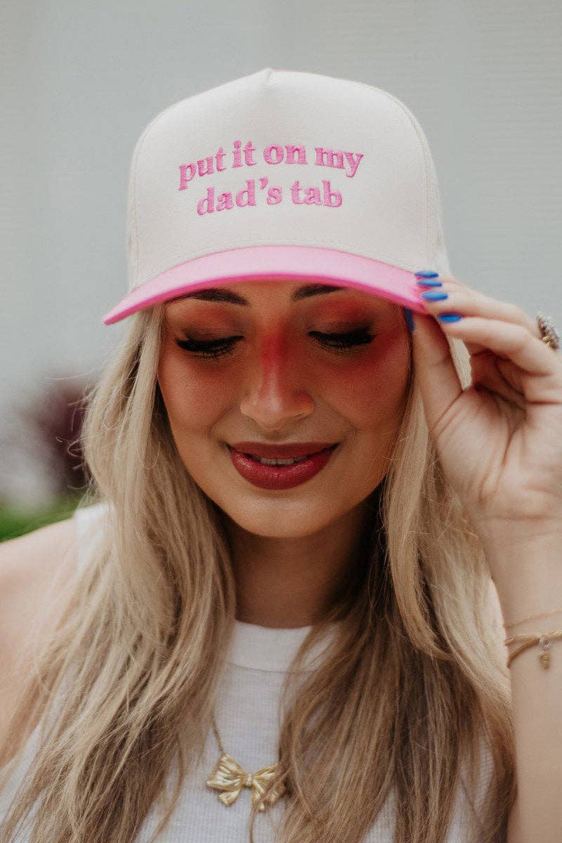 Put It On My Dad's Tab - Vintage Trucker Hat