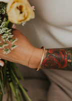 Flora Cuff | 14kt Gold Fill + Sterling Silver