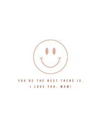 Smiley Face Mother's Day Card