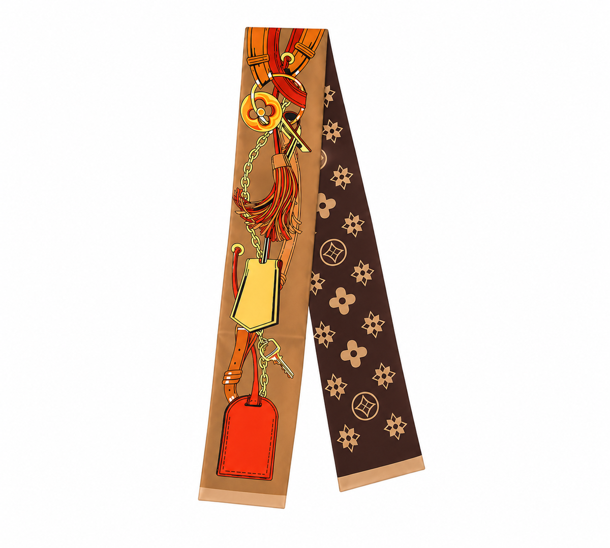 London Printed Twilly Bag Scarf