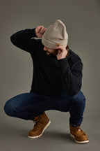 Taupe Knit Beanie