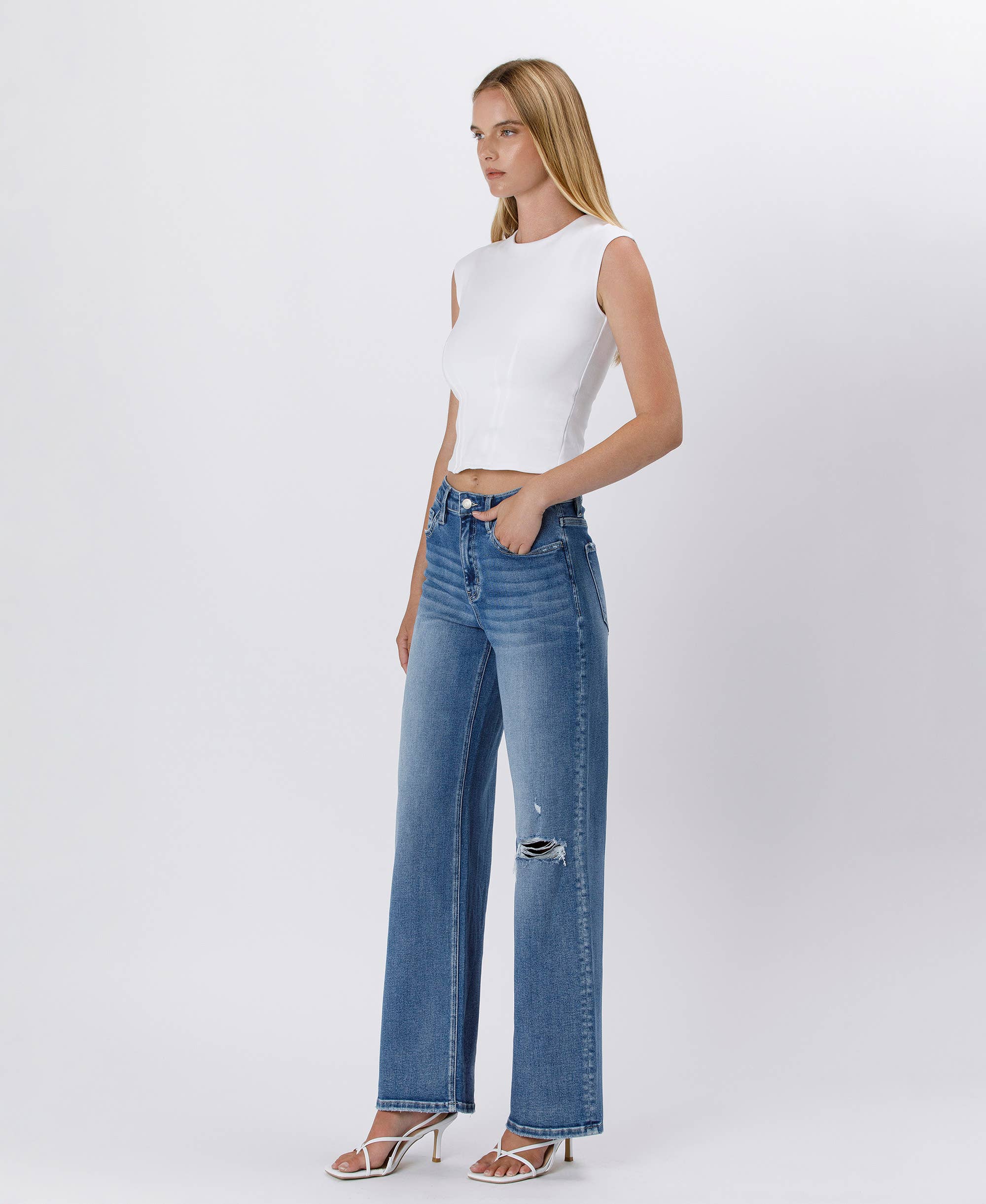 Lovervet High Rise Baggy Wide Jeans