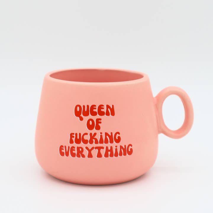 Mini Cappuccino Mug - "Queen of F*cking Everything"