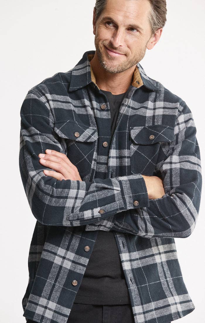 Men's Flannel Shirt + Thermal Crewneck 2-Pack – Heritage Navy