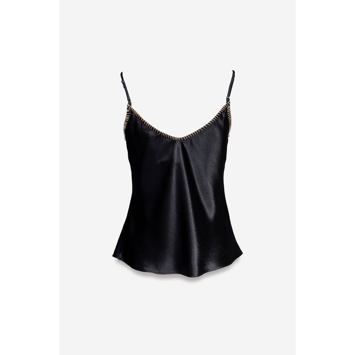 Luxe Whipstitch Satin Cami