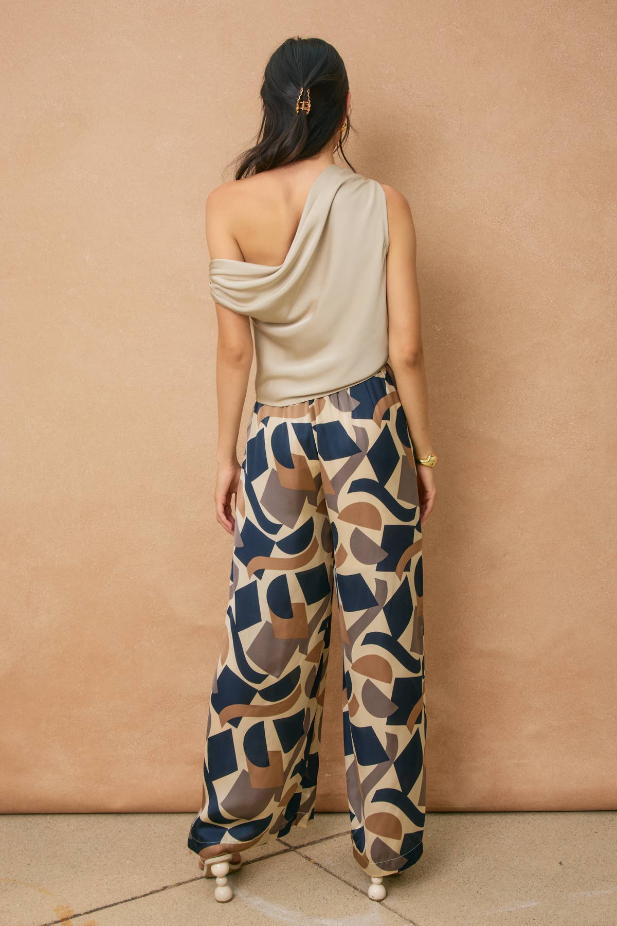 Lost In Space Satin Wide Leg Pants