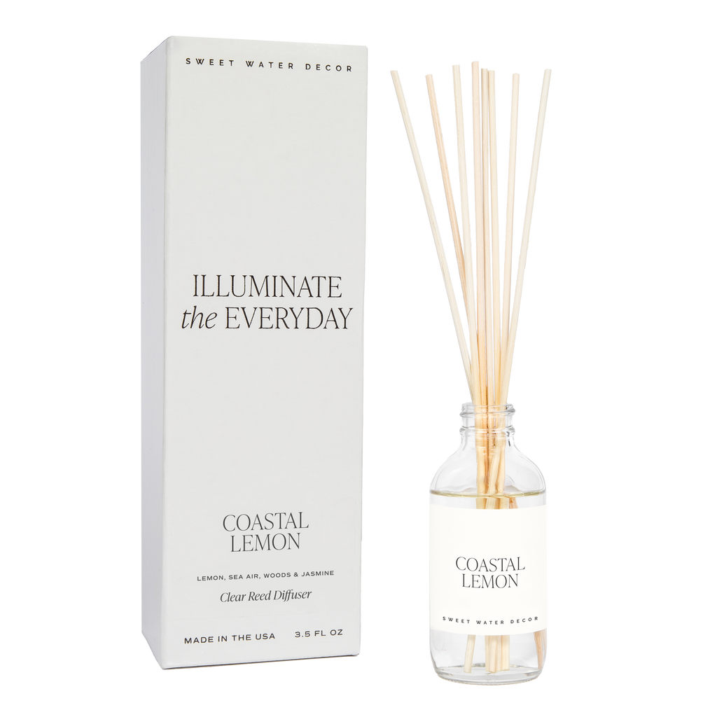 Coastal Lemon Reed Diffuser | Sweet Water Decor