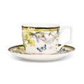 Butterfly Garden Cup & Saucer - 8oz Bone China