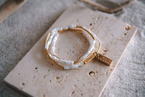 Beaded Triple Wrap Bracelet