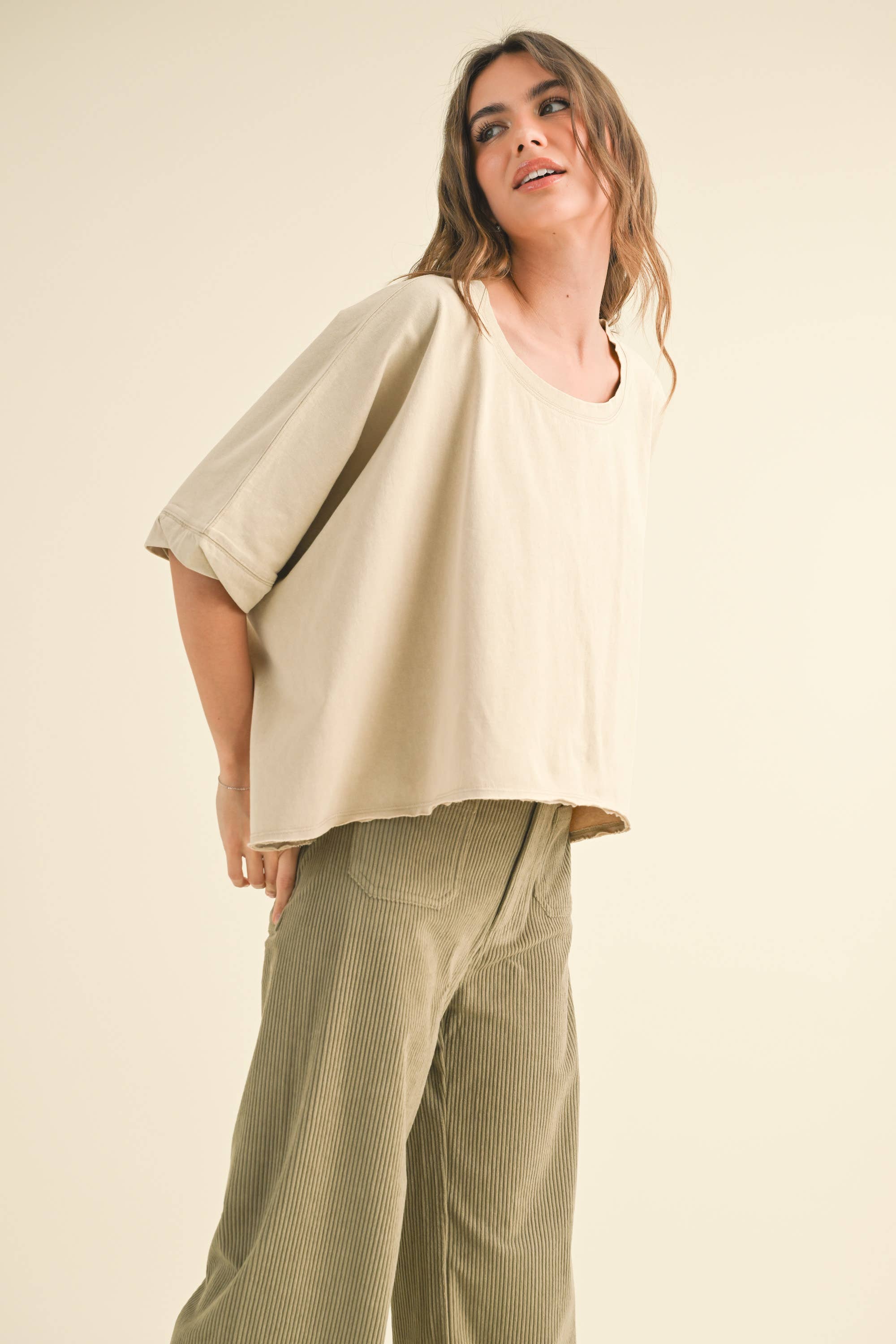 Bye & Wash Oversized Tee