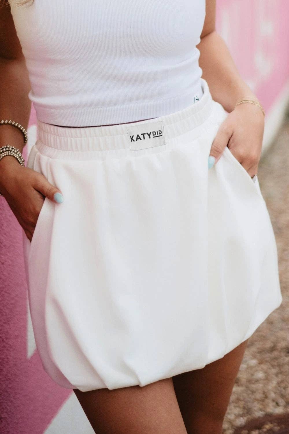 White Bubble Skirt