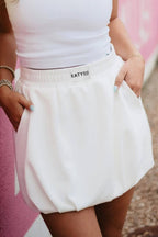 White Bubble Skirt