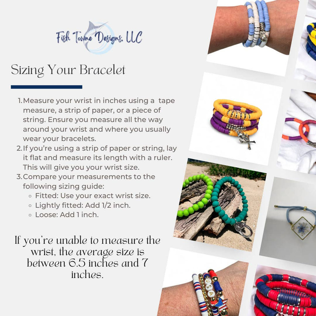 Green and Yellow Game Day Bracelet Stack
