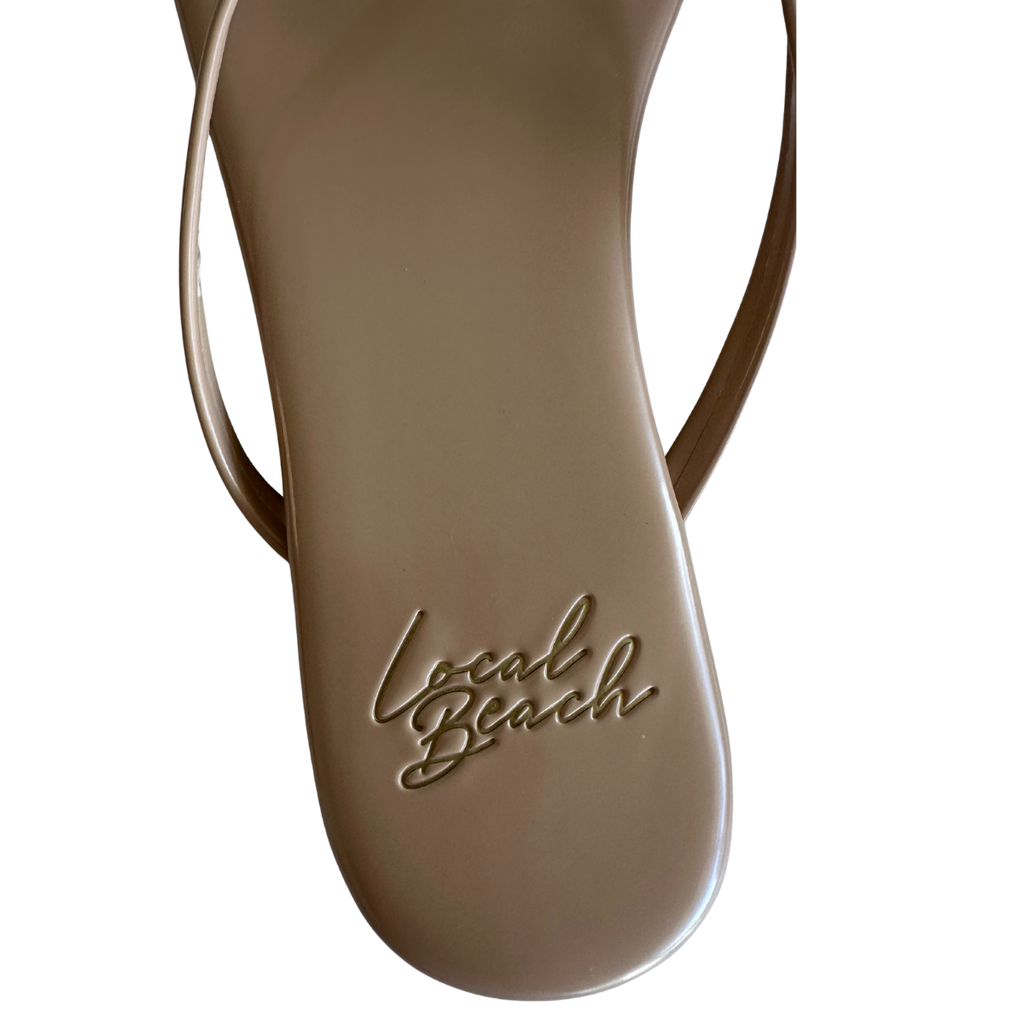 Glossy Flip Flops