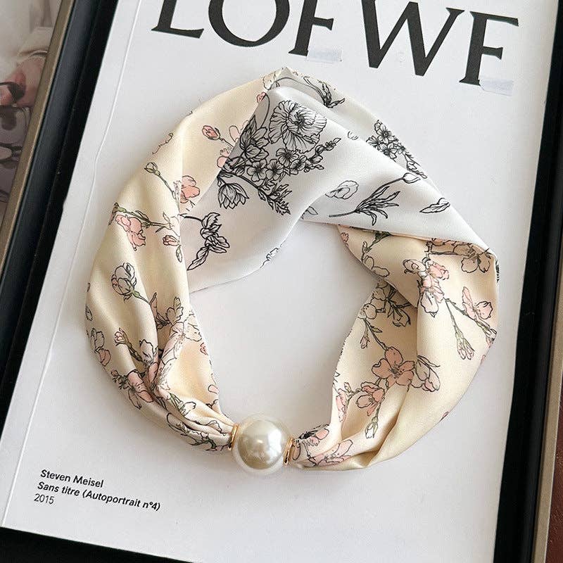 Lightweight Satin Neck Scarf