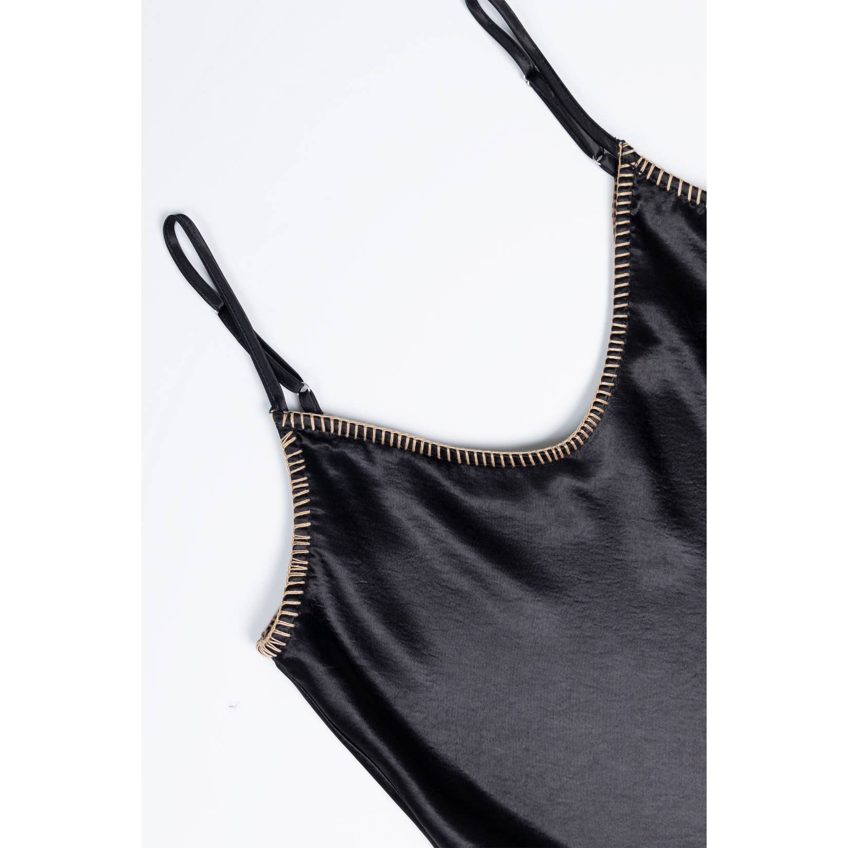 Luxe Whipstitch Satin Cami