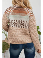 Western Aztec Quilted Patchwork Jacket