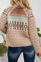 Western Aztec Quilted Patchwork Jacket