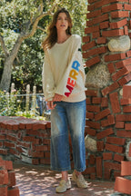Merry Christmas Oversized Knit Sweater