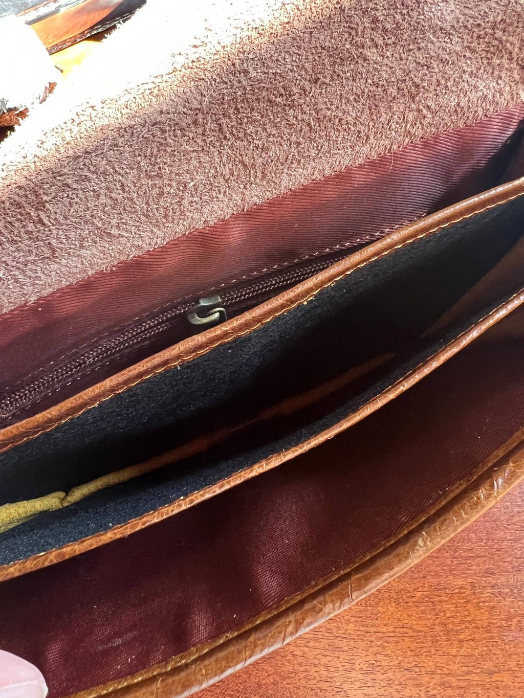 The English Saddle Cowhide Crossbody