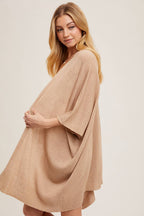 Wide Sleeve Open Front Cardigan