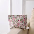 Floral Canvas Cosmetic & Travel Makeup Bag