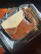 The English Saddle Cowhide Crossbody