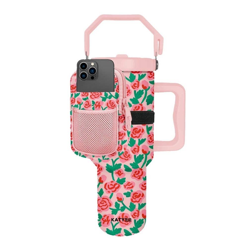 Whimsical Roses Tumbler Sling Bag