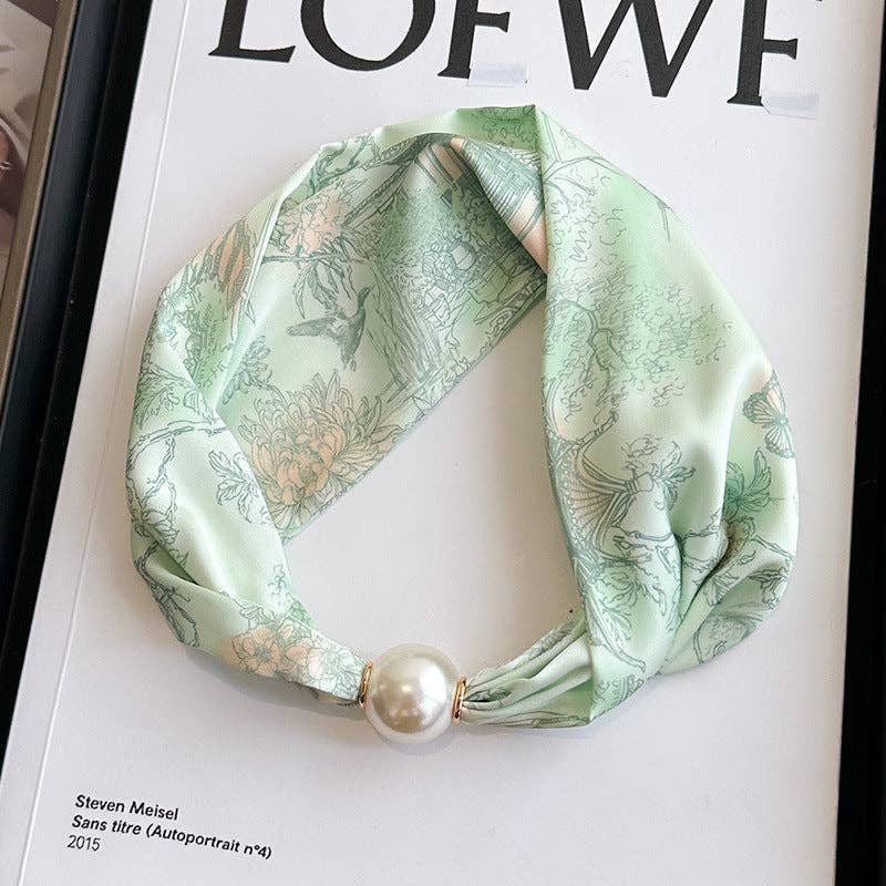 Lightweight Satin Neck Scarf